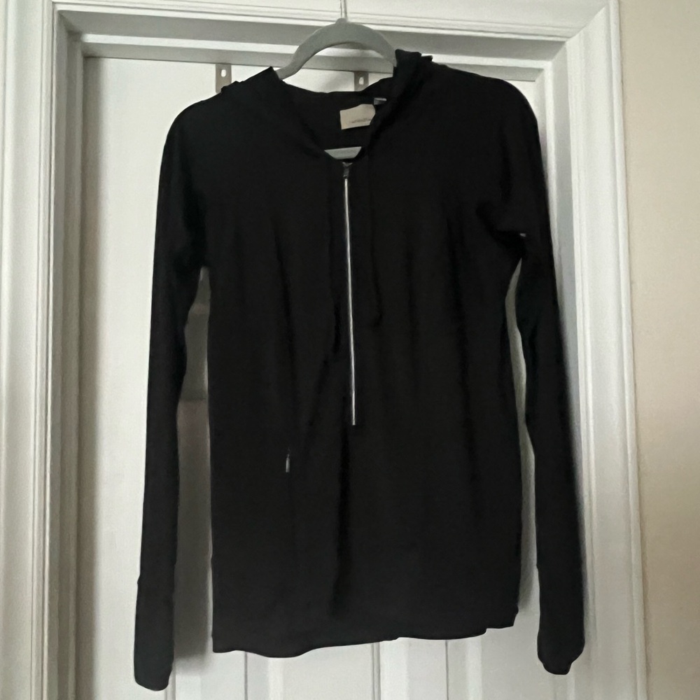 LIKE NEW Athleta Pacifica UPF Hoodie - Black - Sz Medium